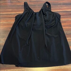 Miraclesuit black swim top with build in bra lining